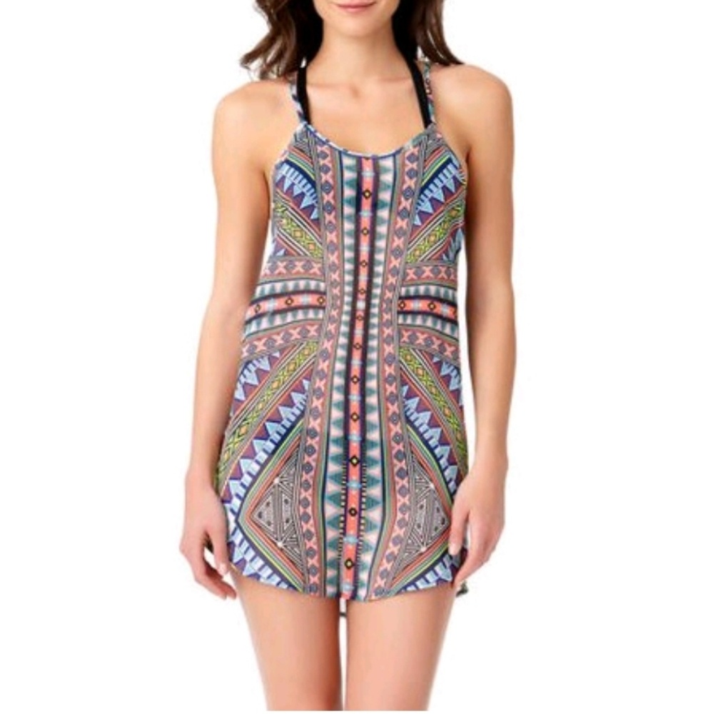 Tribal Print Swim Coverup